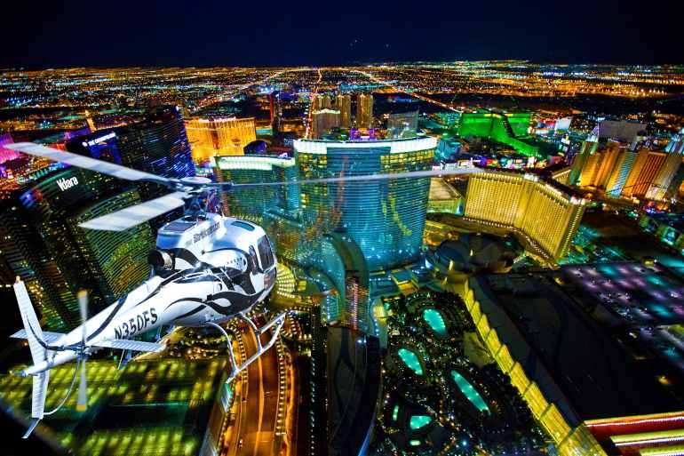las vegas helicopter night flight