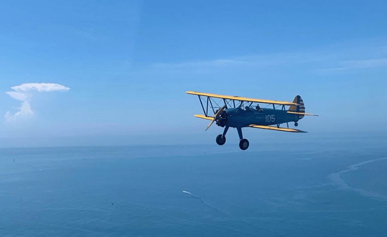 Vintage  warplane ride texas