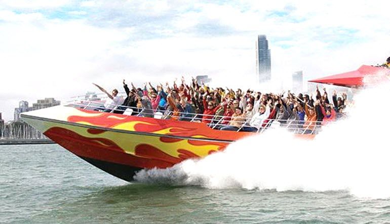 San Francisco Bay Rocket Boat Action