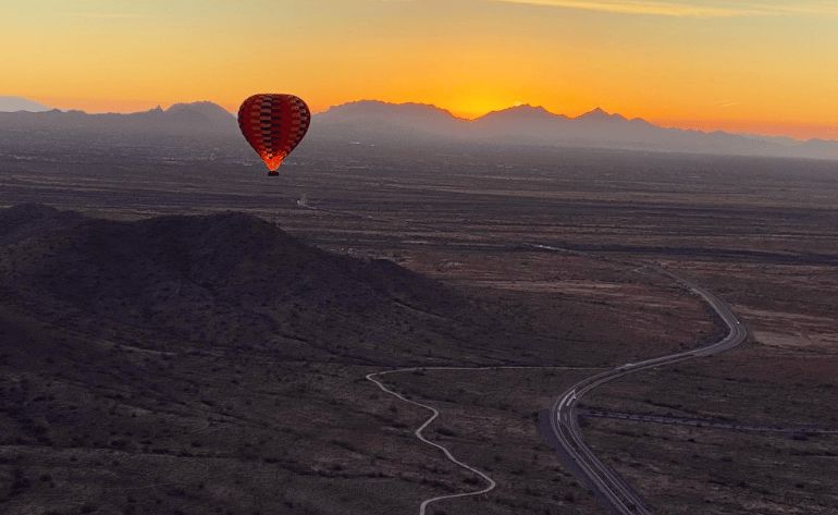 Hot Air Balloon Ride Phoenix Area, Sunset Flight - 1 Hour