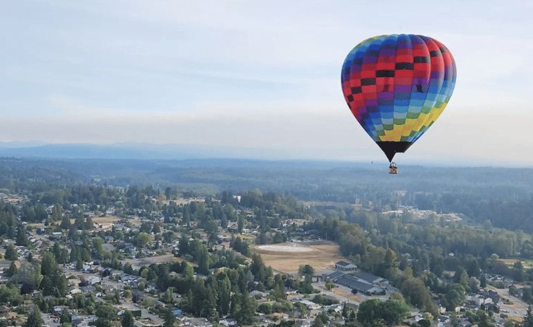 Hot Air Balloon Ride Seattle, Morning Flight - 1 Hour
