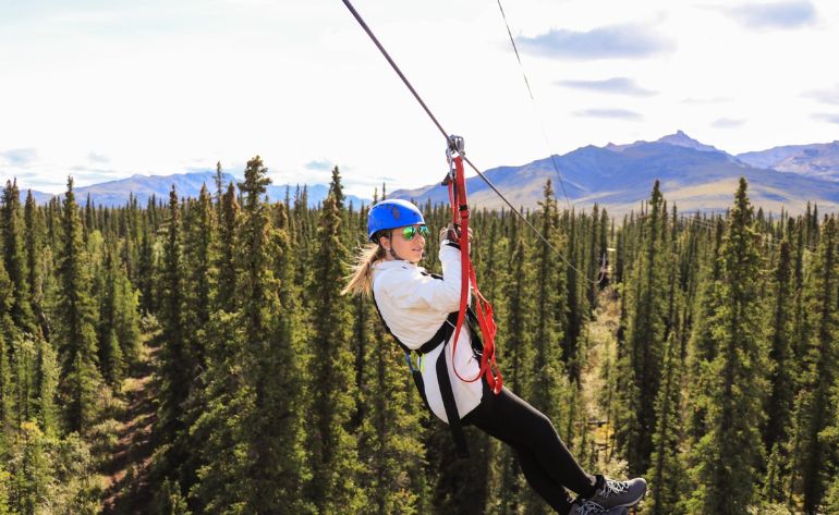 Zipline Tour, 7 Zip Adventure, Denali - 3 Hours