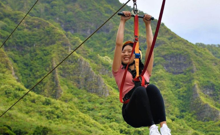 Zipline Oahu Kualoa Ranch, 7 Lines - 2.5 Hours