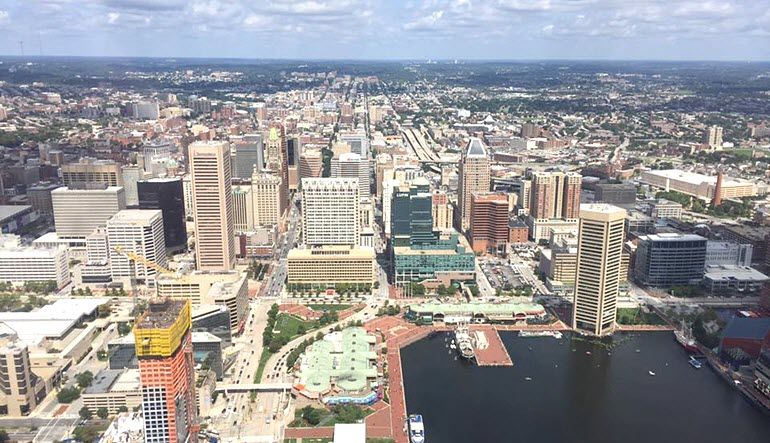 Helicopter Tour Baltimore City Views