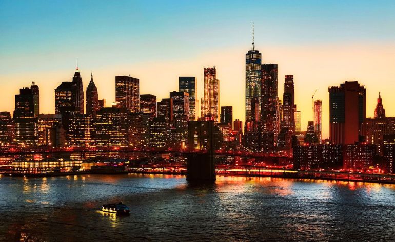 NYC Skyline and Statue of Liberty Harbor Lights Night Cruise - 90 Minutes