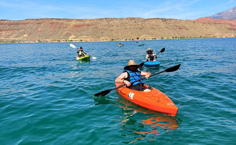 Kayak Tour Ancient Petroglyphs Paddle & Hike, Hurricane - 3.5 Hours