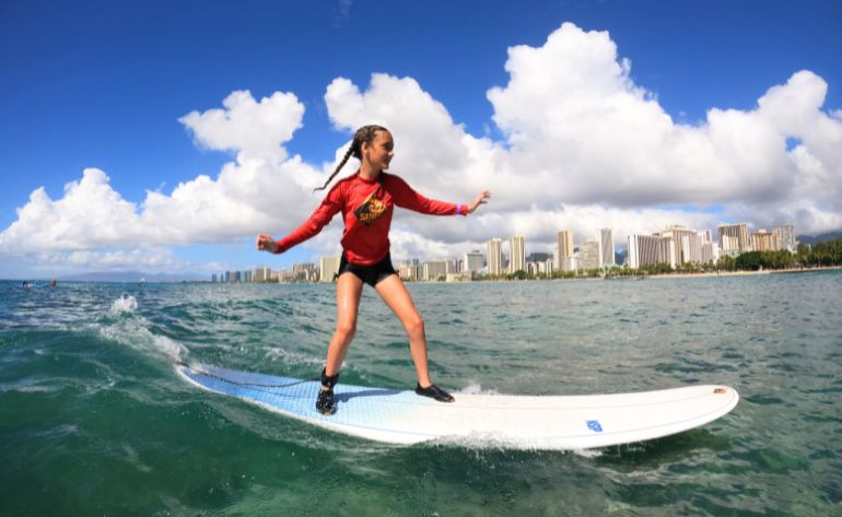 Oahu Semi-Private Surfing Lessons, Queen's Surf Beach - 2 Hours