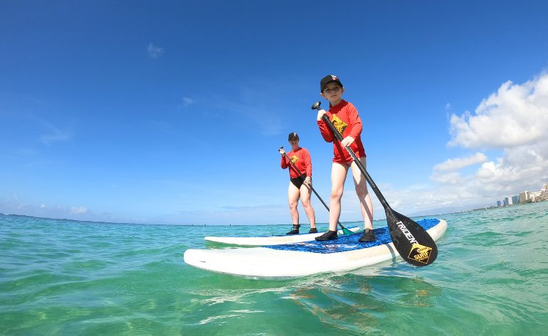 Oahu Semi-Private Stand Up Paddleboarding Lessons, Queen's Surf Beach - 2 Hours