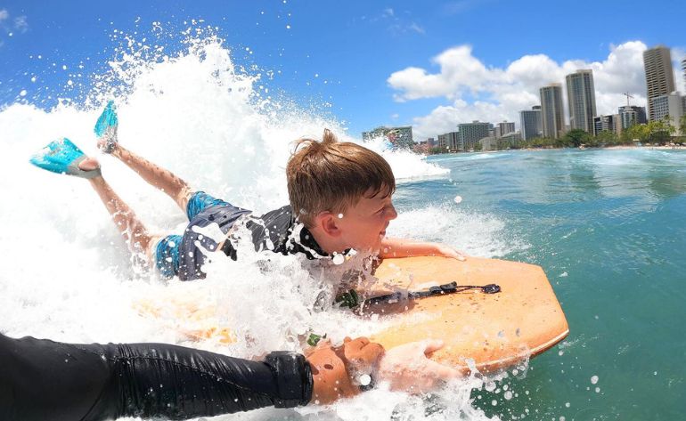 Oahu Semi-Private Bodyboarding Lessons, Queen's Surf Beach - 2 Hours