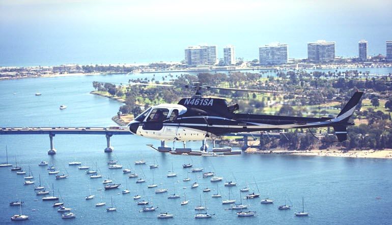 Helicopter Ride San Diego Top Gun tour