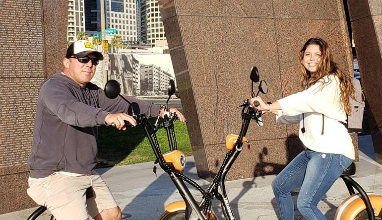 Guided Electric Scooter Tour San Diego, Downtown and Oldtown - 2 Hours