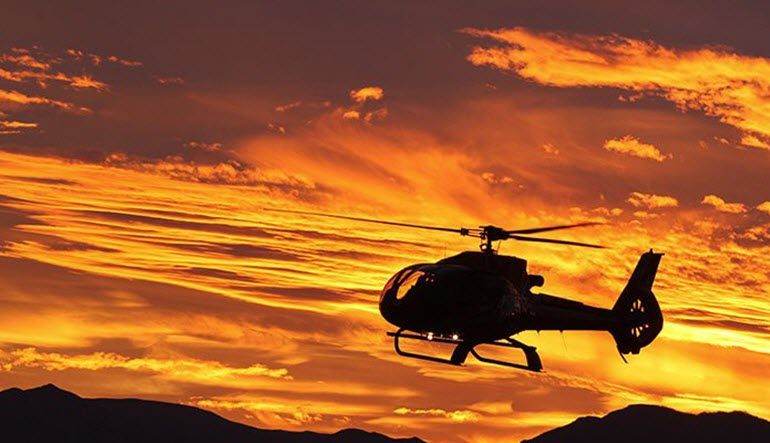 Las Vegas to Grand Canyon Helicopter Ride Helicopter Tour Sunset champagne landing