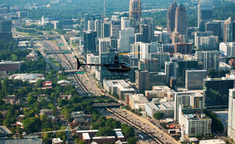 Helicopter Tour Atlanta, Downtown Skyline - 10 Minutes