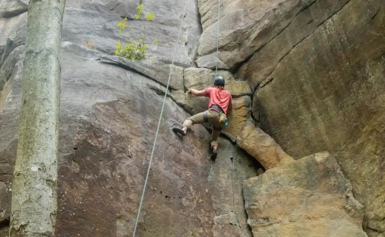 Climb and Rappel, Lower New River Gorge - Full Day