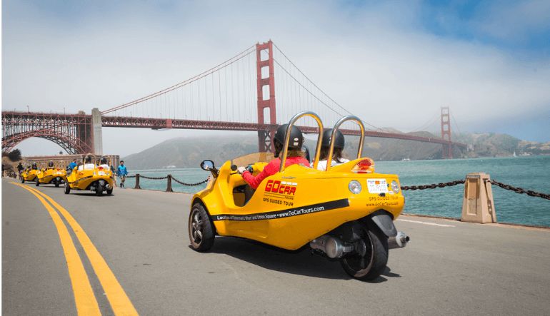 GoCar Tour San Francisco, Union Square or Fisherman's Wharf - 1 hour