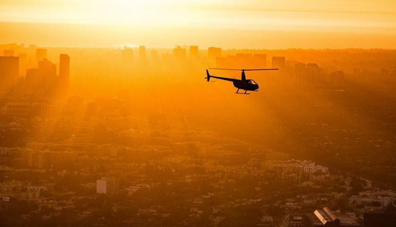 Private Helicopter Tour Los Angeles, Sunset Flight - 1 Hour