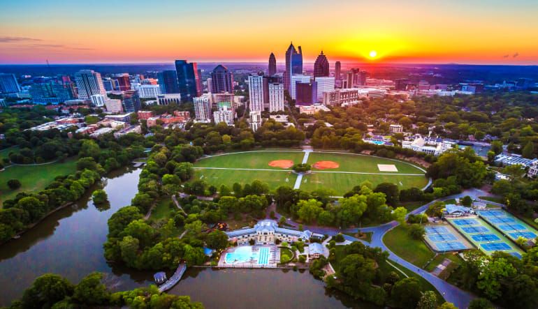 Private Helicopter Rides Atlanta ATL sunset tour