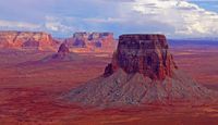Helicopter Tour Lake Powell At Glen Canyon With Tower Butte Landing Landscape