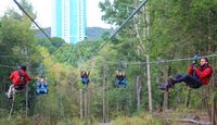 Foxwoods HighFlyer Zipline Zipping