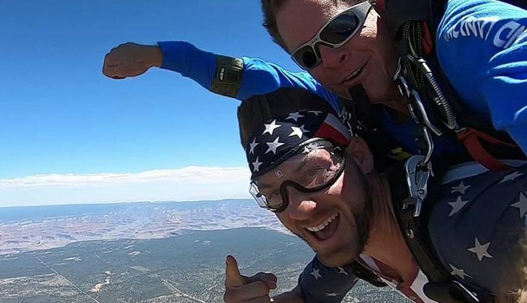 Skydive the Grand Canyon - 15,000ft Jump Close Up