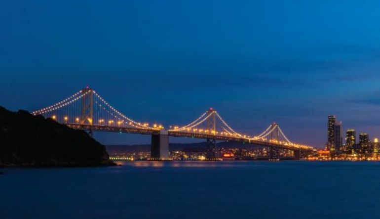 San Francisco Bus Tour, Double Decker Night Tour - 1.5 Hours Bridge Traffic