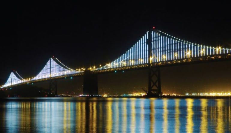San Francisco Bus Tour, Double Decker Night Tour - 1.5 Hours Bridge