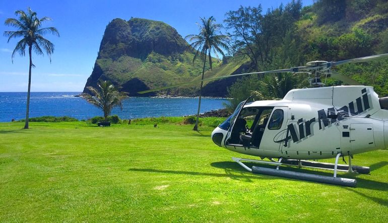 Helicopter Tour Maui, West Maui and Molokai with Oceanfront Landing - 1 Hour 15 Minutes