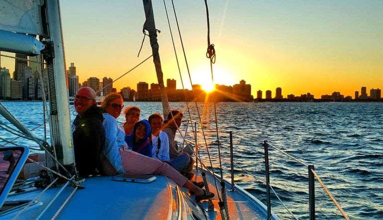Chicago Sailing Private Charter Sunset - 2 Hours