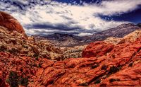 Las Vegas strip flight heli ride to Red Rocks canyon landing helicopter tour