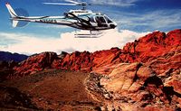 Las Vegas strip flight heli ride to Red Rocks canyon landing helicopter tour