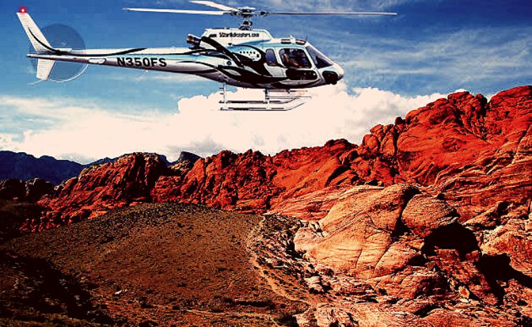 Sunset Red Rock Canyon State Park Helicopter Tour - 30 mins