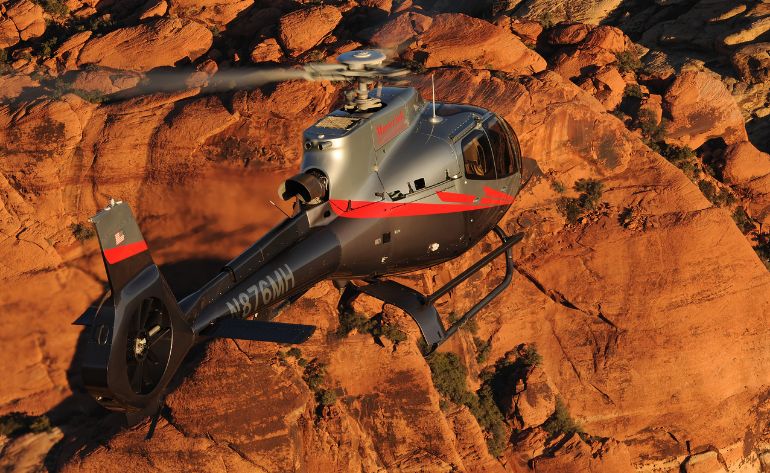 Sunset Grand Canyon Helicopter Tour with Canyon Floor Champagne Landing Las Vegas Strip Ride