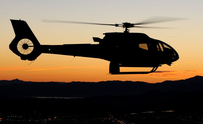 Sunset Grand Canyon Helicopter Tour with Canyon Floor Champagne Landing Las Vegas Strip Ride
