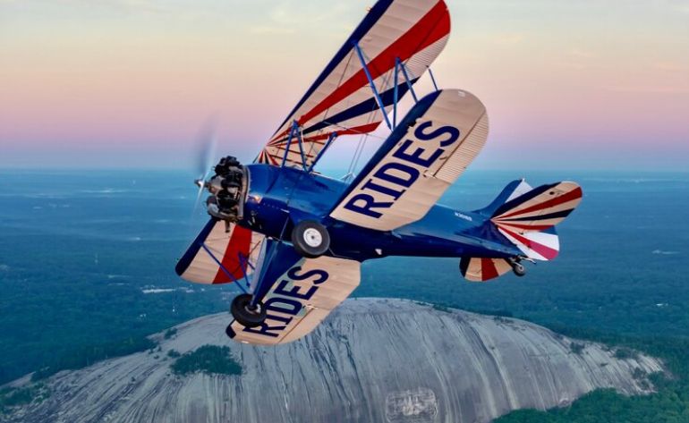 Biplane Ride Atlanta, Stone Mountain Tour - 22 Minutes