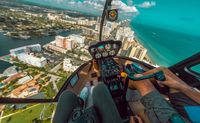 Sunset helicopter tour south beach magic miami tour