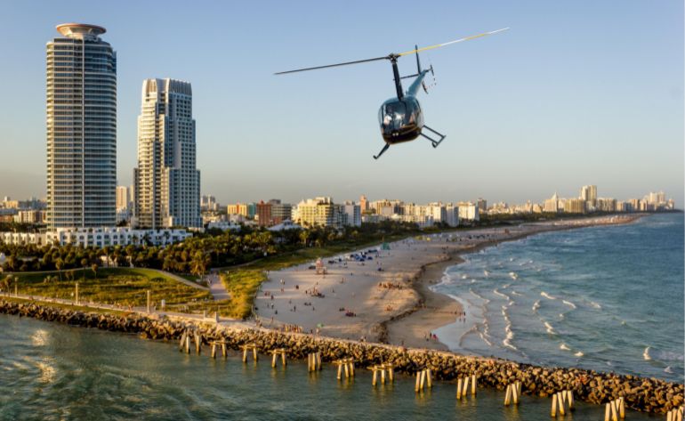 Private Helicopter Tour Complete Miami Flight - 50 Minutes