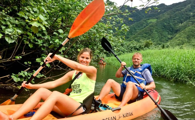 Oahu Kayak Rainforest River Tour, 4 Hrs