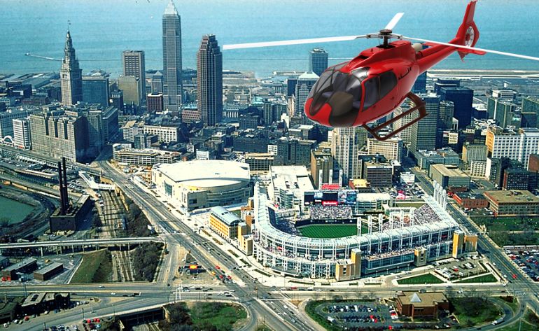 Helicopter Tour Cleveland, Stadium and Shoreline - 12 Minutes