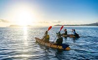 Oahu Hawaii Kayak and Reef Tour Kaneohe Bay group