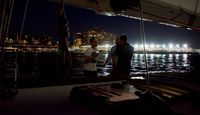 New York Night Sail Chatting
