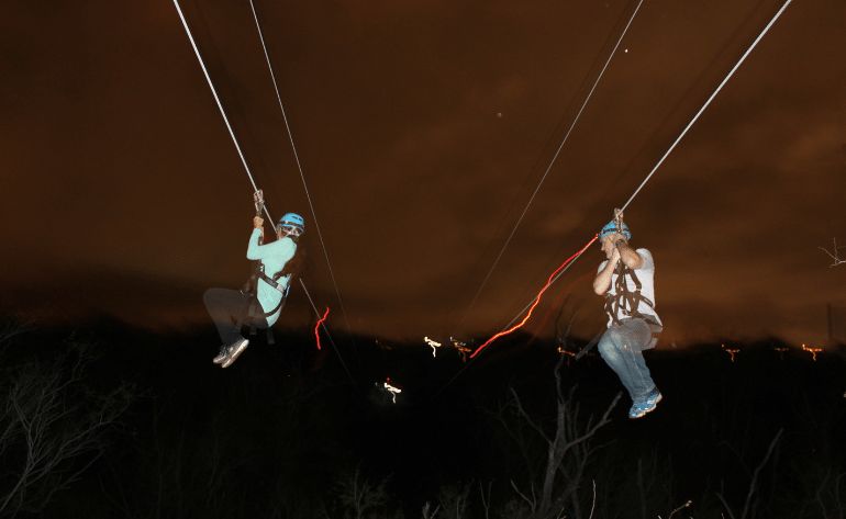 Sunset Zipline, S’mores, and Freefall at Coral Crater Adventure Park -3 Hours