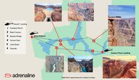 Grand Canyon Helicopter Tour Champagne Landing Champagne Las Vegas Strip ride flight map