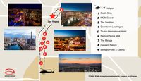 Helicopter Ride Las Vegas Nights strip city lights nighttime flight map Vegas heli tours