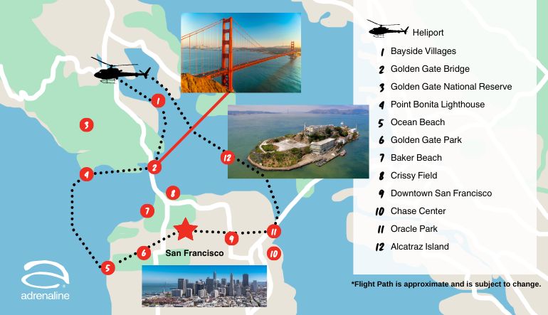 san francisco helicopter tour bay area ride alcatraz island flight golden gate