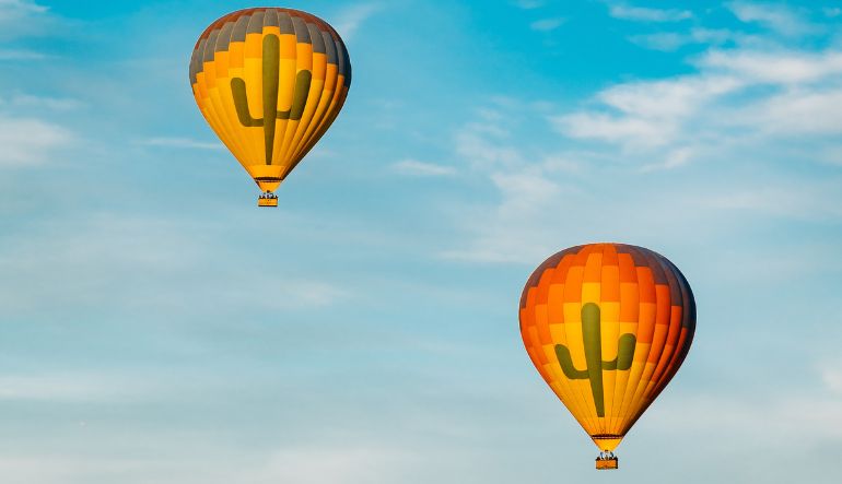 Hot Air Balloon Ride Tucson, Sonoran Desert Sunrise Flight
