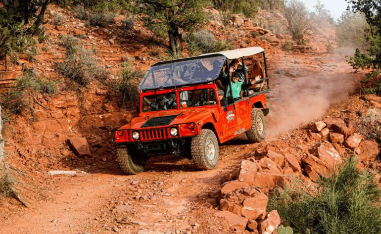 Private Cliff Hanger Trail Hummer Tour Sedona - 2 Hours