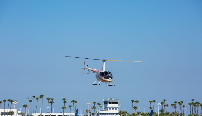 Helicopter tour downtown los angeles dodger stadium disney concert hall