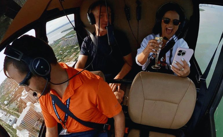 Private Helicopter Tour Complete Miami Sunset Tour