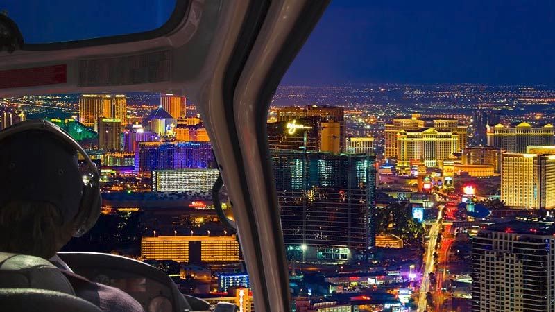 Helicopter Ride Las Vegas Nights strip city lights nighttime flights Vegas heli tours