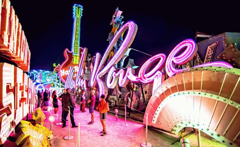 Vegas Strip Helicopter Tour and Neon Museum